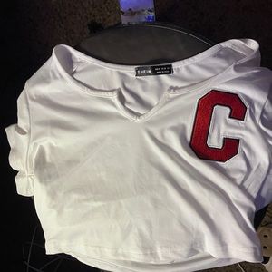 White top with a red C, from SHEIN 💖